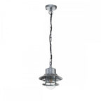 COPENHAGEN8-SIL Copenhagen 1 Light Chain Lantern Silver
