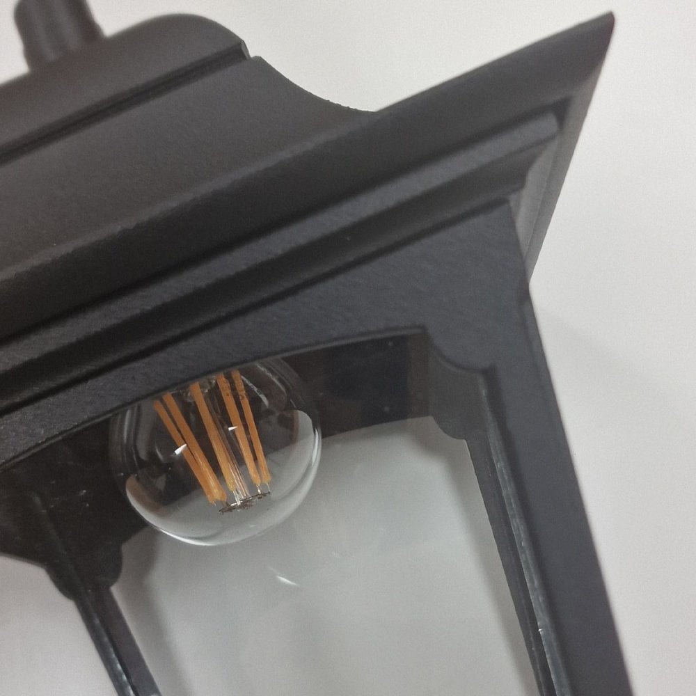 CP9-BLACK Chapel 1 Light Chain Lantern Black