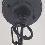 CP9-BLACK Chapel 1 Light Chain Lantern Black