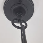CPM9-BLACK Chapel 1 Light Mini Chain Lantern Black