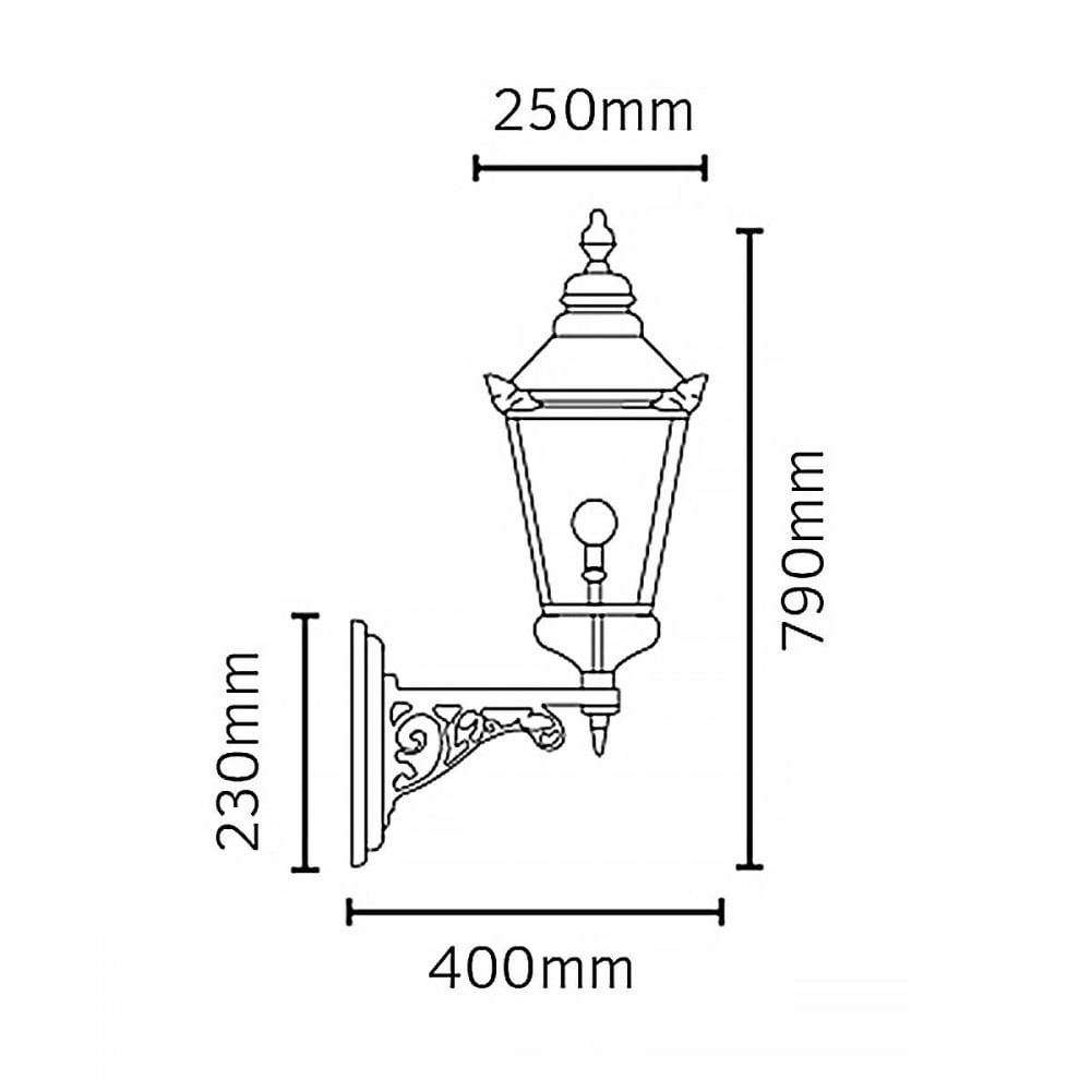 CS1-COPPER Chelsea 1 Light Wall Lantern Copper
