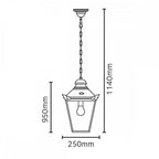 CS8-COPPER Chelsea 1 Light Chain Lantern Copper