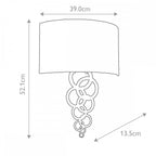 CURTIS-LARGE-PC Curtis Large 2 Light Wall Light Polished Chrome