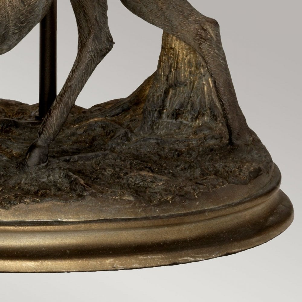DL-AMELIA-TL Amelia 1 Light Table Lamp with Oval Shade Bronze Patina