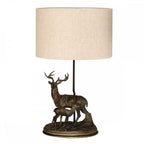 DL-AMELIA-TL Amelia 1 Light Table Lamp with Oval Shade Bronze Patina