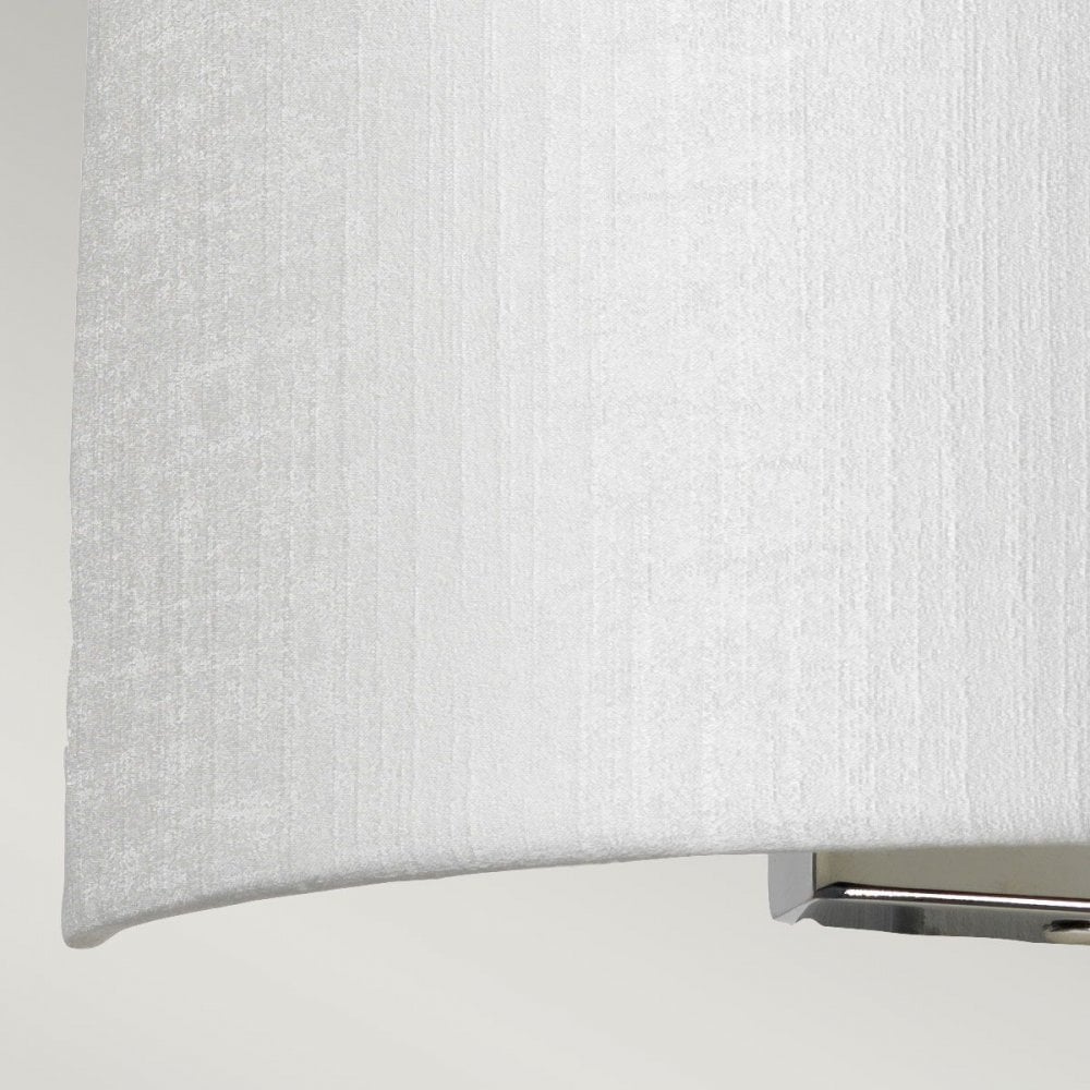 DL-COOPER-M-IV-PC Cooper Medium Curved Wall Light with Polished Chrome Back Plate
