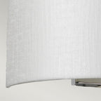 DL-COOPER-M-IV-PC Cooper Medium Curved Wall Light with Polished Chrome Back Plate