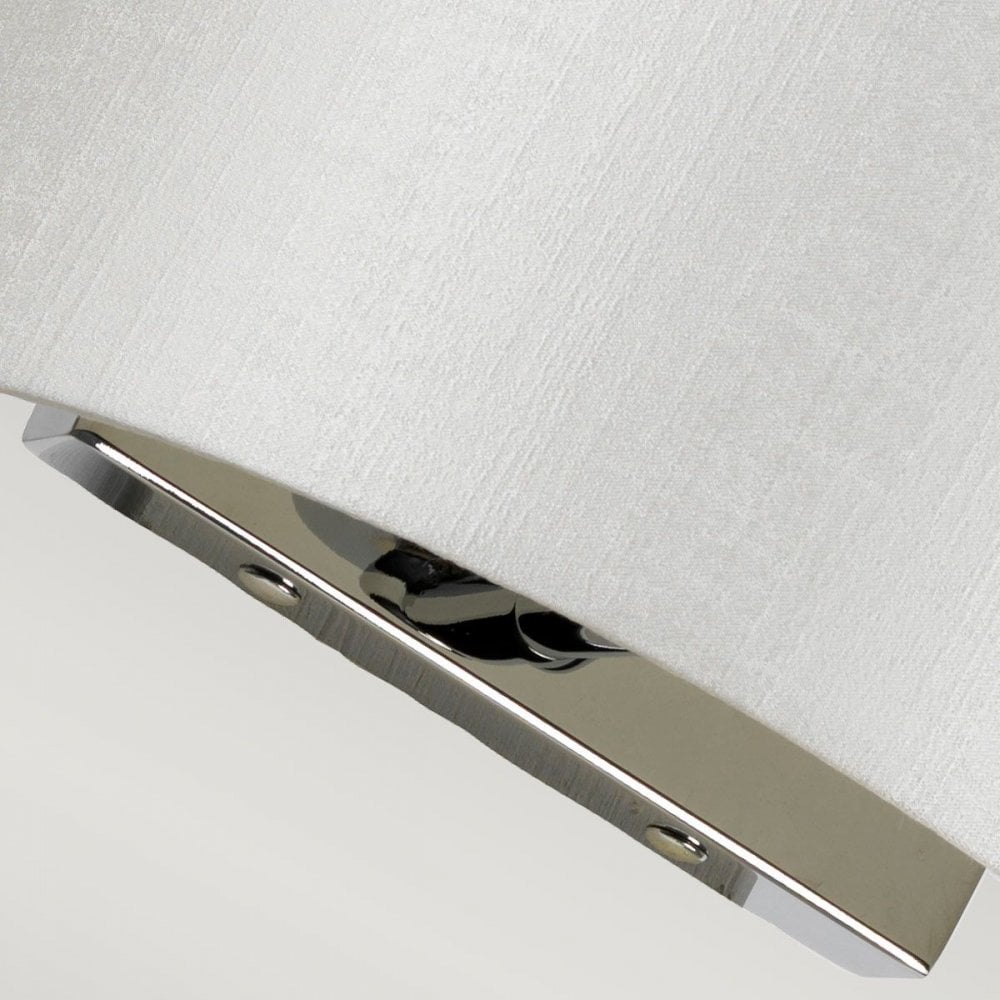 DL-COOPER-S-IV-PC Cooper Small Curved Wall Light with Polished Chrome Back Plate