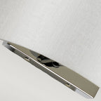 DL-COOPER-S-IV-PC Cooper Small Curved Wall Light with Polished Chrome Back Plate