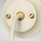 DL-COSMOS1 Cosmos 1 Light Wall Light Cream Painted and Aged Brass
