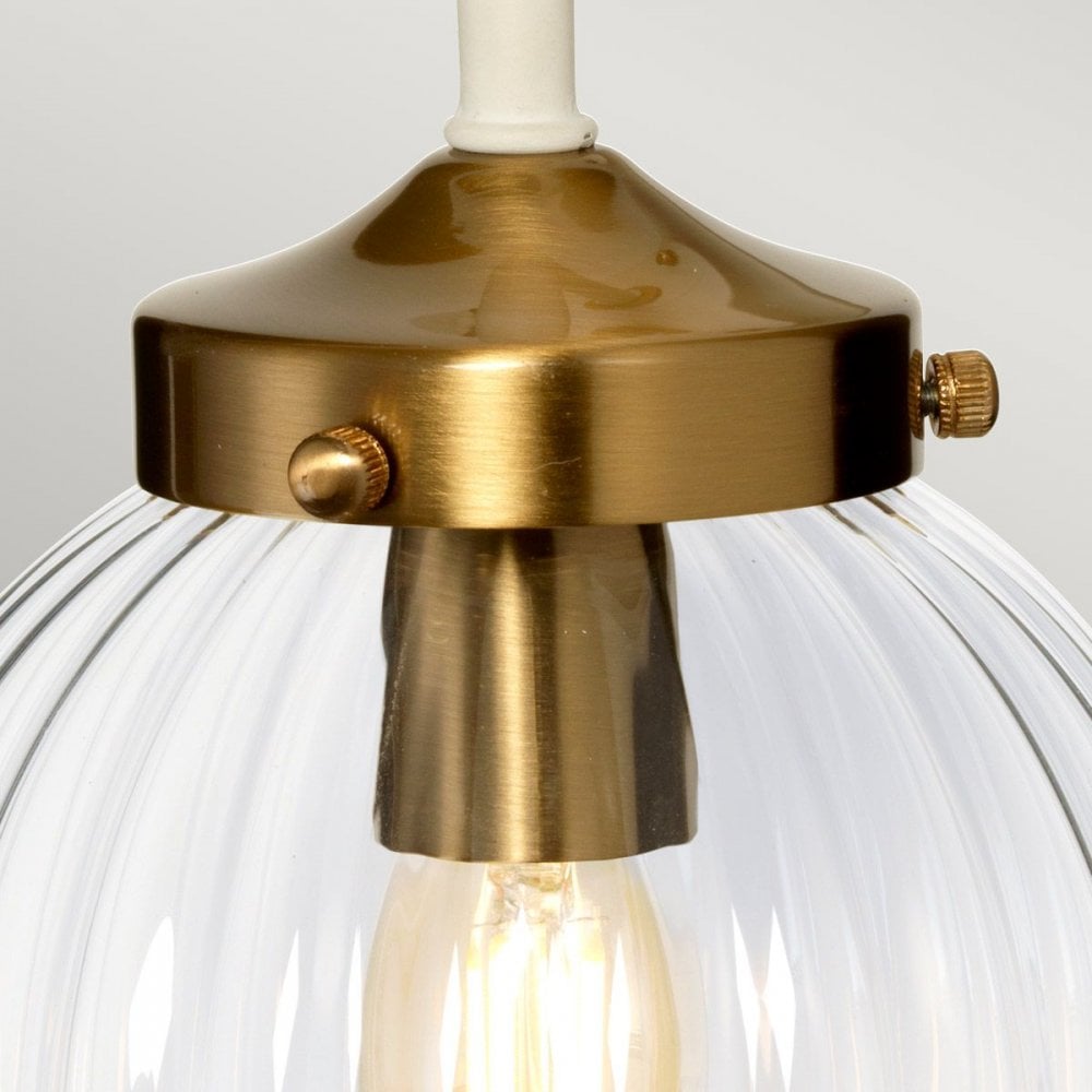 DL-COSMOS1 Cosmos 1 Light Wall Light Cream Painted and Aged Brass