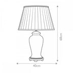 DL-DATAI-TL Datai 1 Light Table Lamp Terracotta and Gold