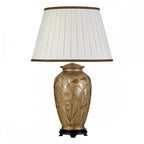 DL-DIAN-TL Dian 1 Light Table Lamp With Tall Empire Shade Silver and Gold