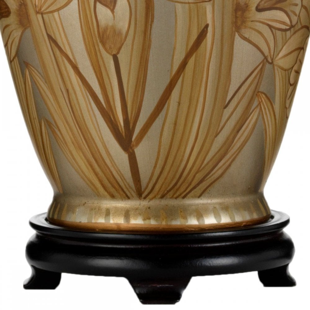 DL-DIAN-TL Dian 1 Light Table Lamp With Tall Empire Shade Silver and Gold