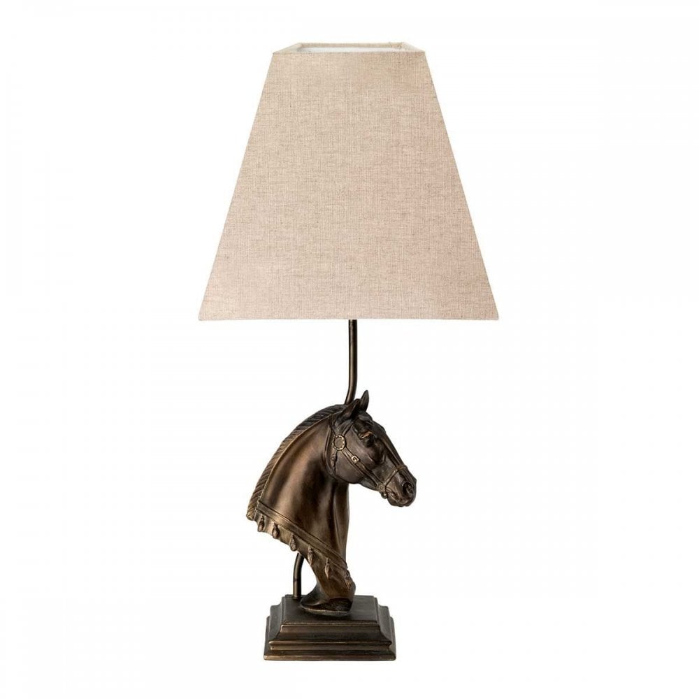 DL-ECLIPSE-TL Eclipse 1 Light Table Lamp with Tapered Square Shade Bronze Patina