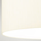 DL-FLETCHER18-3LT-IV-AB Fletcher 18" Flush Aged Brass with Ivory Shade