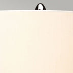 DL-KARA-TL-BLUE Kara Table Lamp - Blue Polished Nickel - Blue Glass