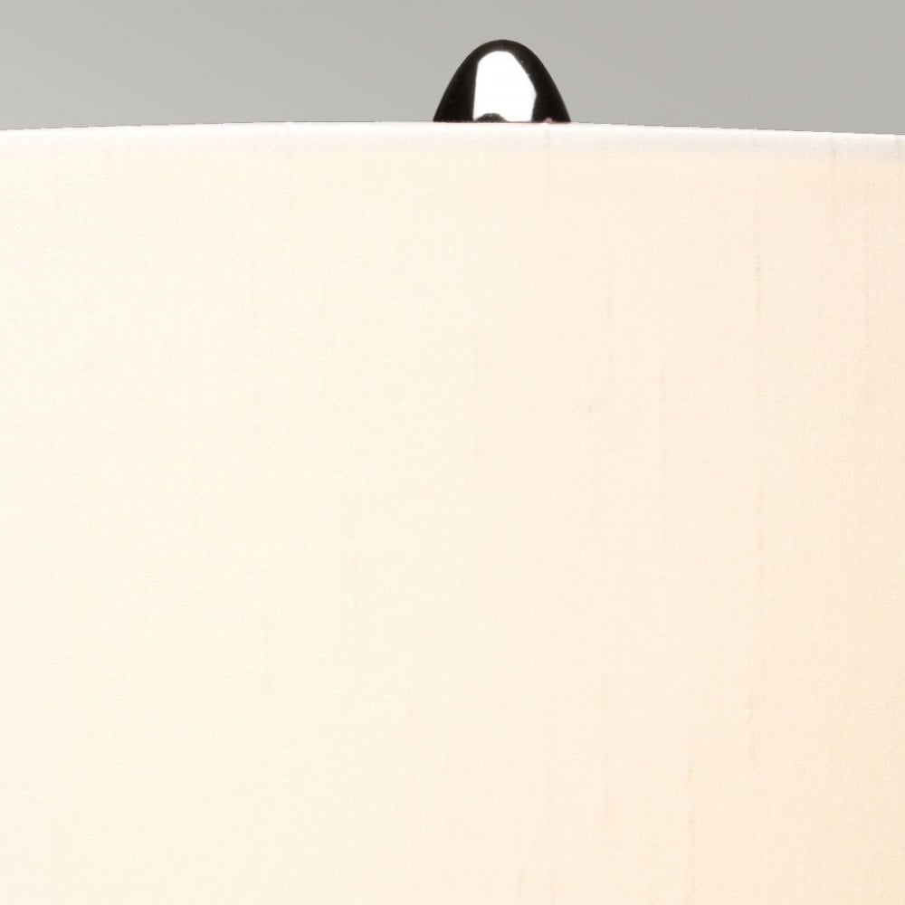 DL-KARA-TL-BLUE Kara Table Lamp - Blue Polished Nickel - Blue Glass