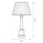 DL-LOUVIERS-TL Louviers 1 Light Table Lamp with Tall Empire Shade Oxblood and Gold