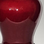DL-MAJIN-SMALL-TL-OXB Majin Oxblood Red Jar 1 Light Table Lamp with Polycotton shade Oxblood