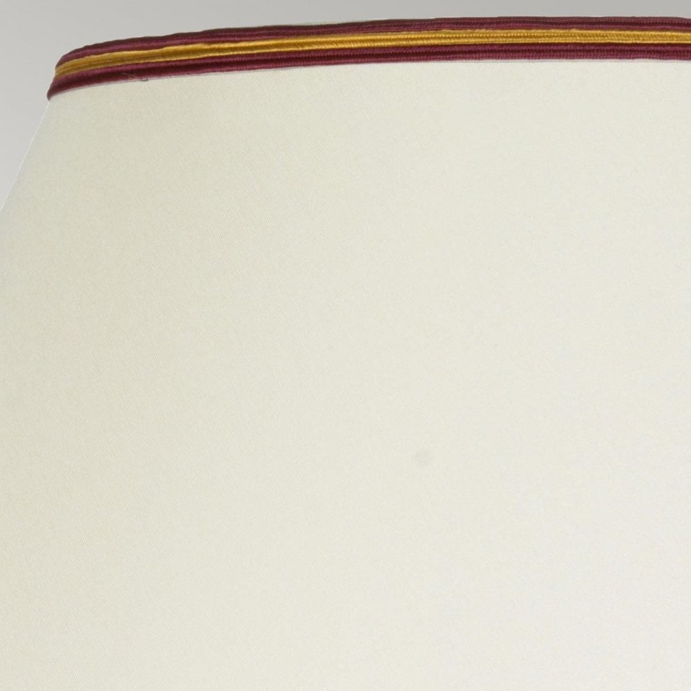 DL-MAJIN-TL-OXB Majin 1 Light Table Lamp with Tall Empire Shade Oxblood