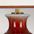 DL-MAJIN-TL-OXB Majin 1 Light Table Lamp with Tall Empire Shade Oxblood