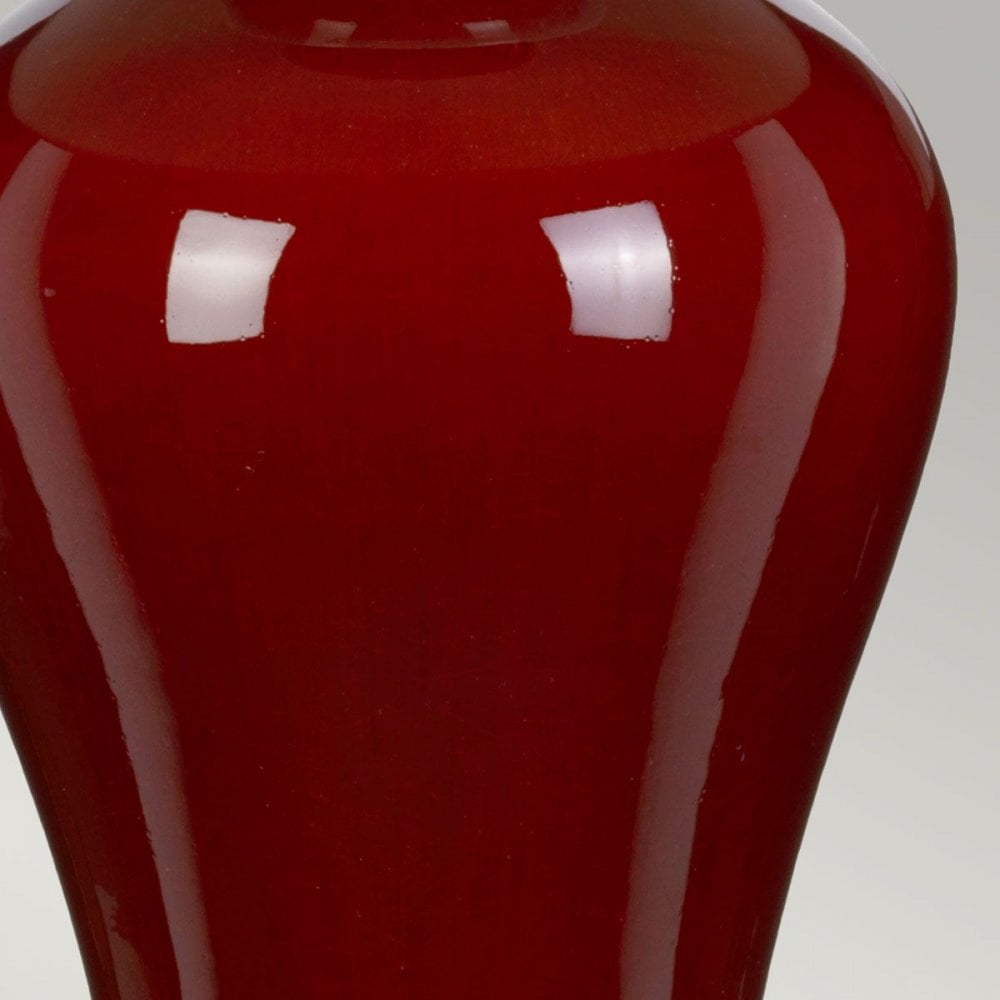 DL-MAJIN-TL-OXB Majin 1 Light Table Lamp with Tall Empire Shade Oxblood