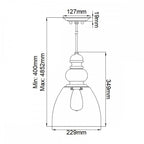 DL-MATRIMONIO1MP Matrimonio 1 Light Mini Pendant Driftwood / Dark Weathered Zinc