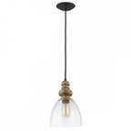 DL-MATRIMONIO-1P Matrimonio 1 Light Pendant Driftwood / Dark Weathered Zinc
