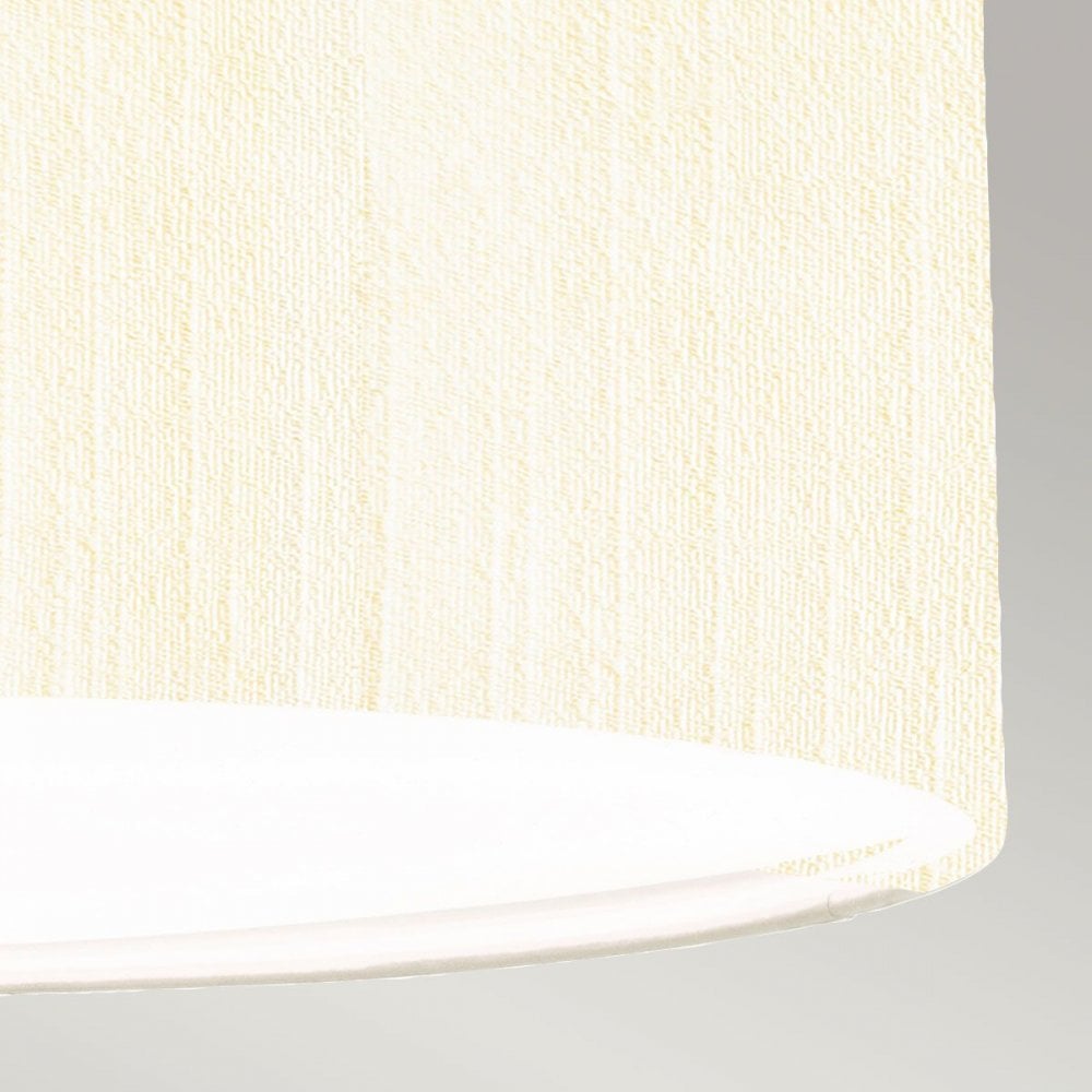 DL-PEARCE18-3LT-IV-AB Pearce 18" Pendant with Aged Brass Ceiling Pan Aged Brass, Ivory Shade