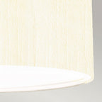 DL-PEARCE18-3LT-IV-AB Pearce 18" Pendant with Aged Brass Ceiling Pan Aged Brass, Ivory Shade