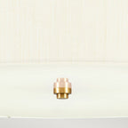 DL-PEARCE22-5LT-IV-AB Pearce 22" Pendant with Aged Brass Ceiling Pan Aged Brass, Ivory Shade
