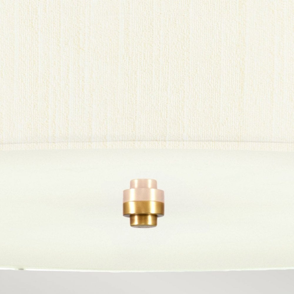 DL-PEARCE22-5LT-IV-AB Pearce 22" Pendant with Aged Brass Ceiling Pan Aged Brass, Ivory Shade
