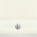 DL-PEARCE22-5LT-IV-PC Pearce 22" Pendant with Polished Chrome Ceiling Pan Polished Chrome, Ivory Shade