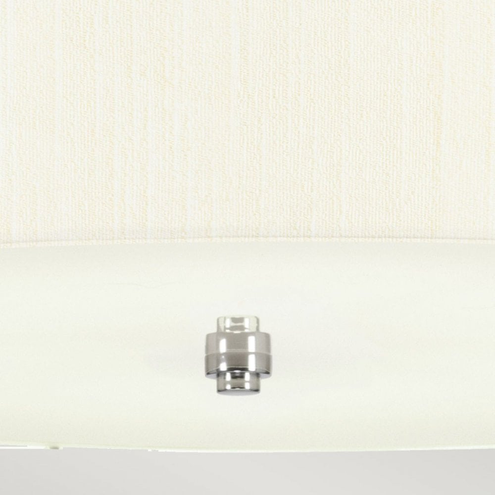 DL-PEARCE22-5LT-IV-PC Pearce 22" Pendant with Polished Chrome Ceiling Pan Polished Chrome, Ivory Shade