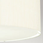 DL-PEARCE22-5LT-IV-PC Pearce 22" Pendant with Polished Chrome Ceiling Pan Polished Chrome, Ivory Shade