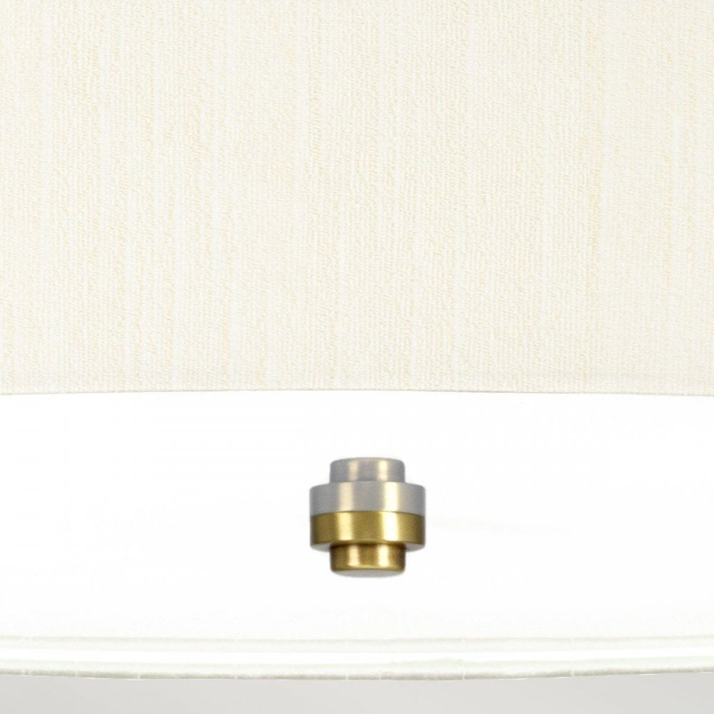 DL-PEARCE26-5LT-IV-AB Pearce 26" Pendant with Aged Brass Ceiling Pan Aged Brass, Ivory Shade