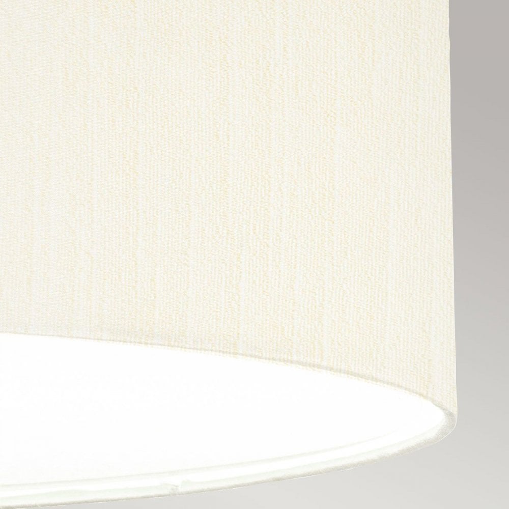 DL-PEARCE26-5LT-IV-AB Pearce 26" Pendant with Aged Brass Ceiling Pan Aged Brass, Ivory Shade