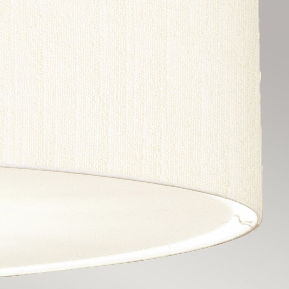 DL-PEARCE34-7LT-IV-AB Pearce 34" Pendant with Aged Brass Ceiling Pan Aged Brass, Ivory Shade