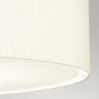 DL-PEARCE34-7LT-IV-AB Pearce 34" Pendant with Aged Brass Ceiling Pan Aged Brass, Ivory Shade