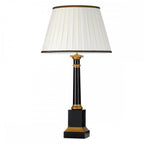 DL-PERONNE-TL Peronne 1 Light Table Lamp With Tall Empire Shade Black and Gold