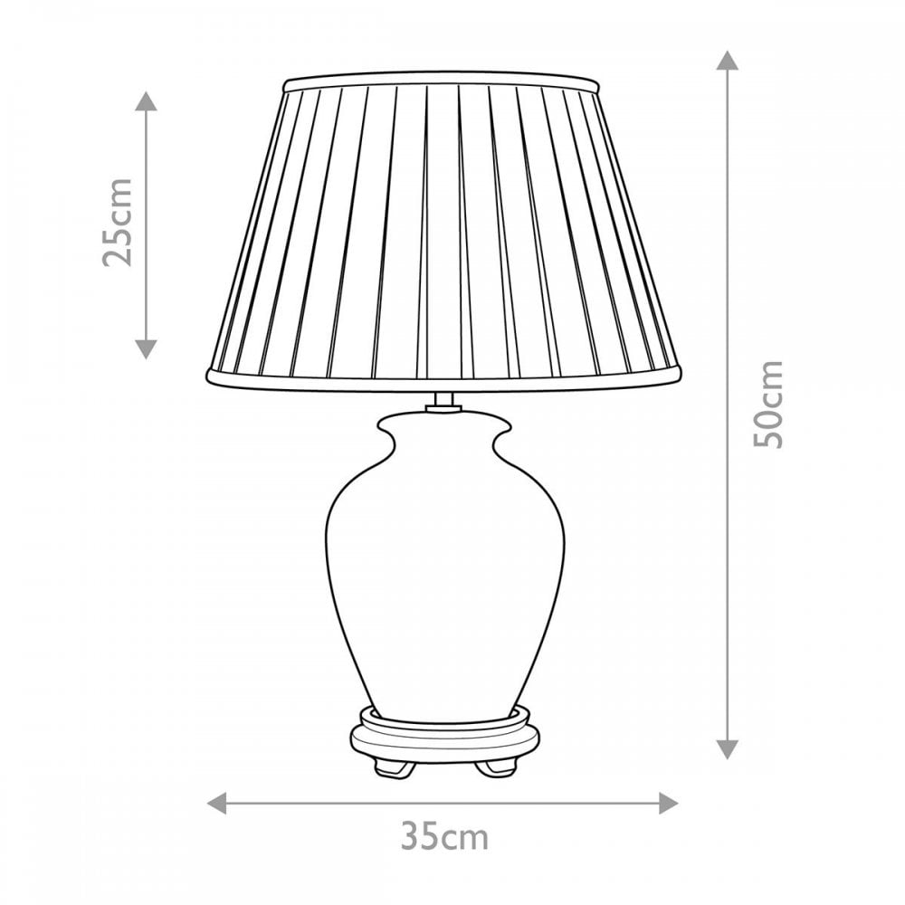 DL-SOLING-TL Soling 1 Light Table Lamp Cream with Orange and Green