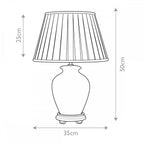 DL-SOLING-TL Soling 1 Light Table Lamp Cream with Orange and Green