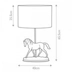 DL-SPIRIT-TL Spirit 1 Light Table Lamp with Oval Shade Bronze Patina
