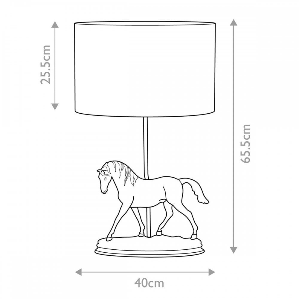 DL-SPIRIT-TL Spirit 1 Light Table Lamp with Oval Shade Bronze Patina