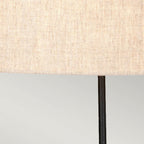 DL-SPIRIT-TL Spirit 1 Light Table Lamp with Oval Shade Bronze Patina