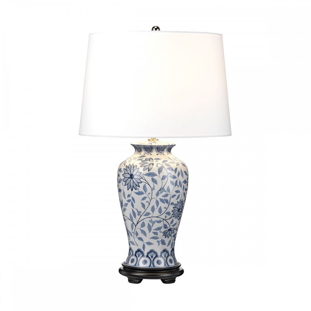 DL-YING-TL Ying 1 Light Table Lamp Blue and White