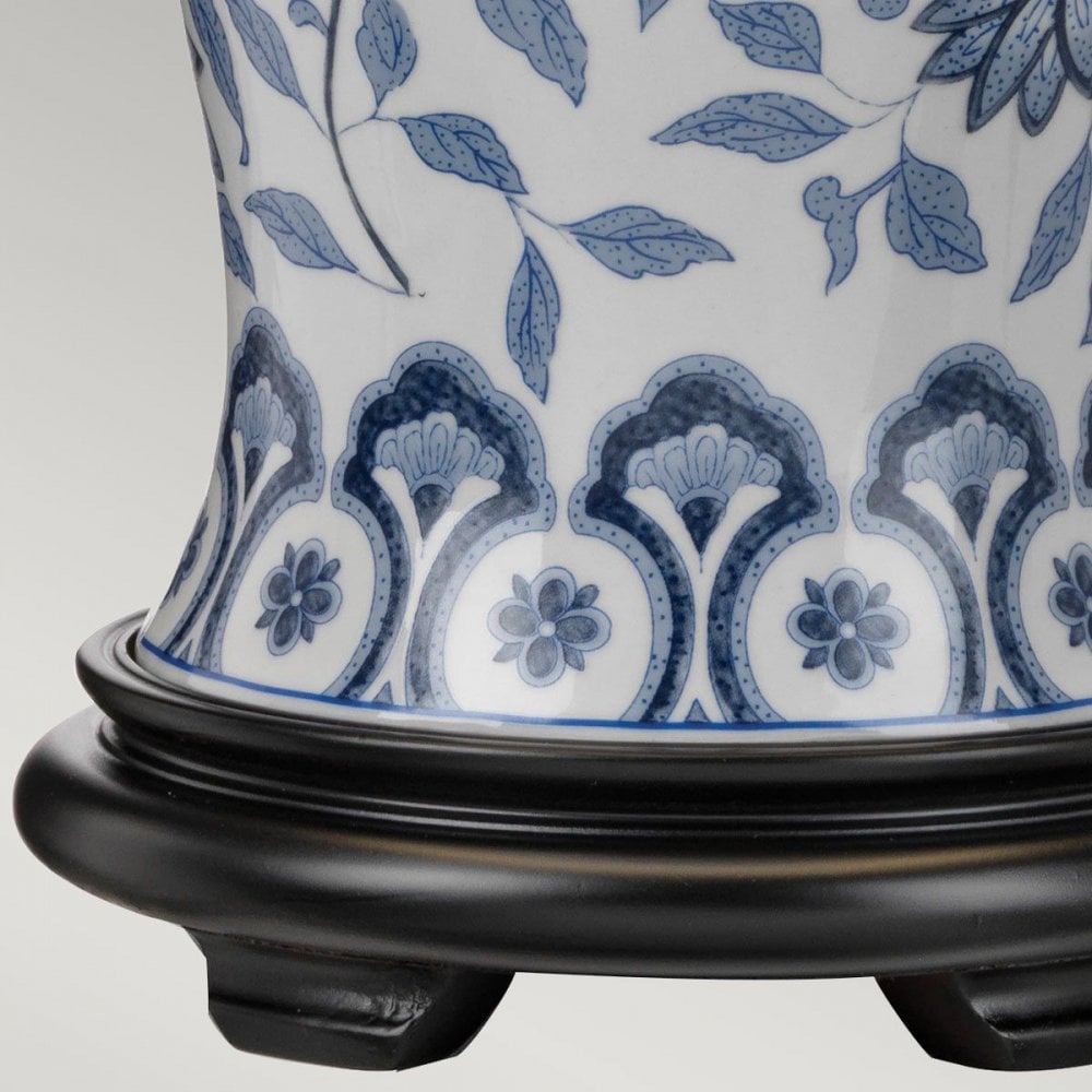 DL-YING-TL Ying 1 Light Table Lamp Blue and White