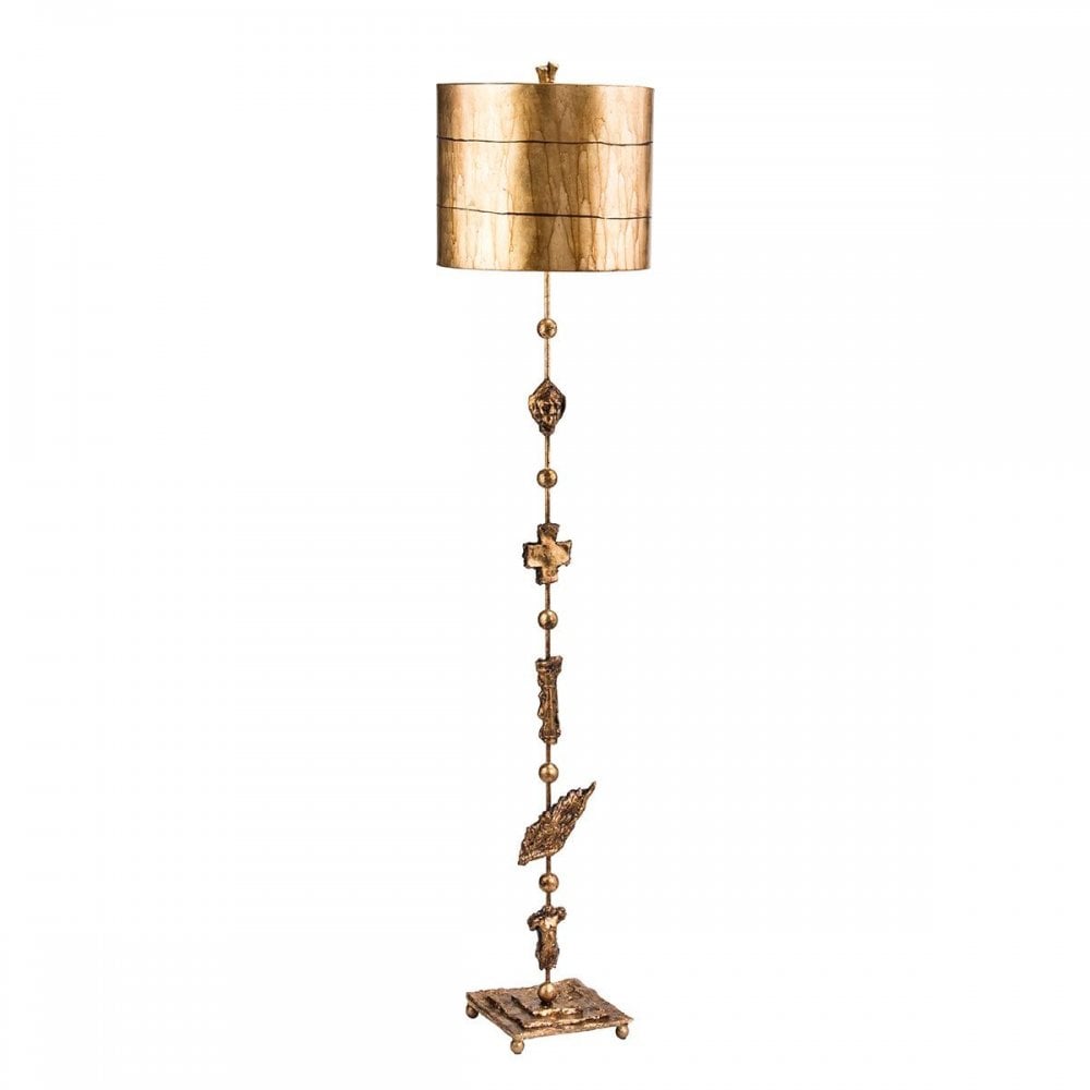 FB-FRAGMENT-FL-G Fragment 1 Light Floor Lamp Aged Gold
