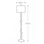 FB-FRAGMENT-FL-G Fragment 1 Light Floor Lamp Aged Gold